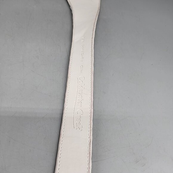 vintage coldwater creek Oversized White Braided Belt S/M 34" Length - Picture 4 of 4